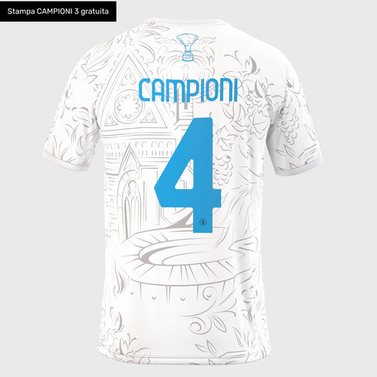 Miras™ Edizione Limitata Napoli Maglia dei Campioni 2025 (Bianca)